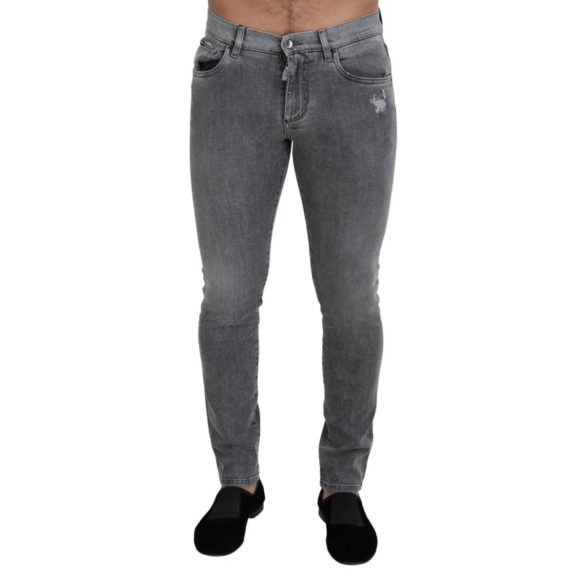 Stunning Dolce Gabbana Grey Washed Denim Pants Authentic &
