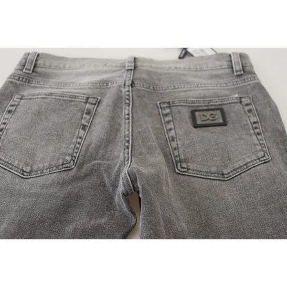 Stunning Dolce Gabbana Grey Washed Denim Pants Authentic &