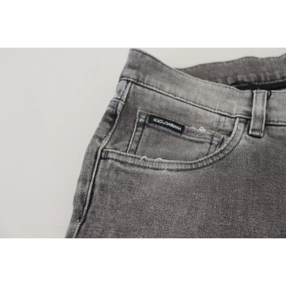 Stunning Dolce Gabbana Grey Washed Denim Pants Authentic &