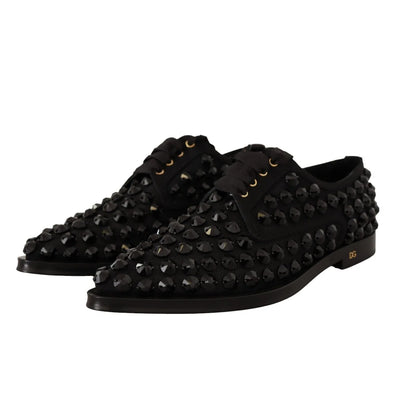 Stunning Dolce & Gabbana Gros Grain Jeweled Formal Flats