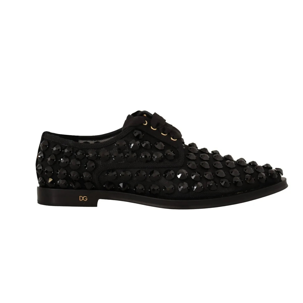 Stunning Dolce & Gabbana Gros Grain Jeweled Formal Flats