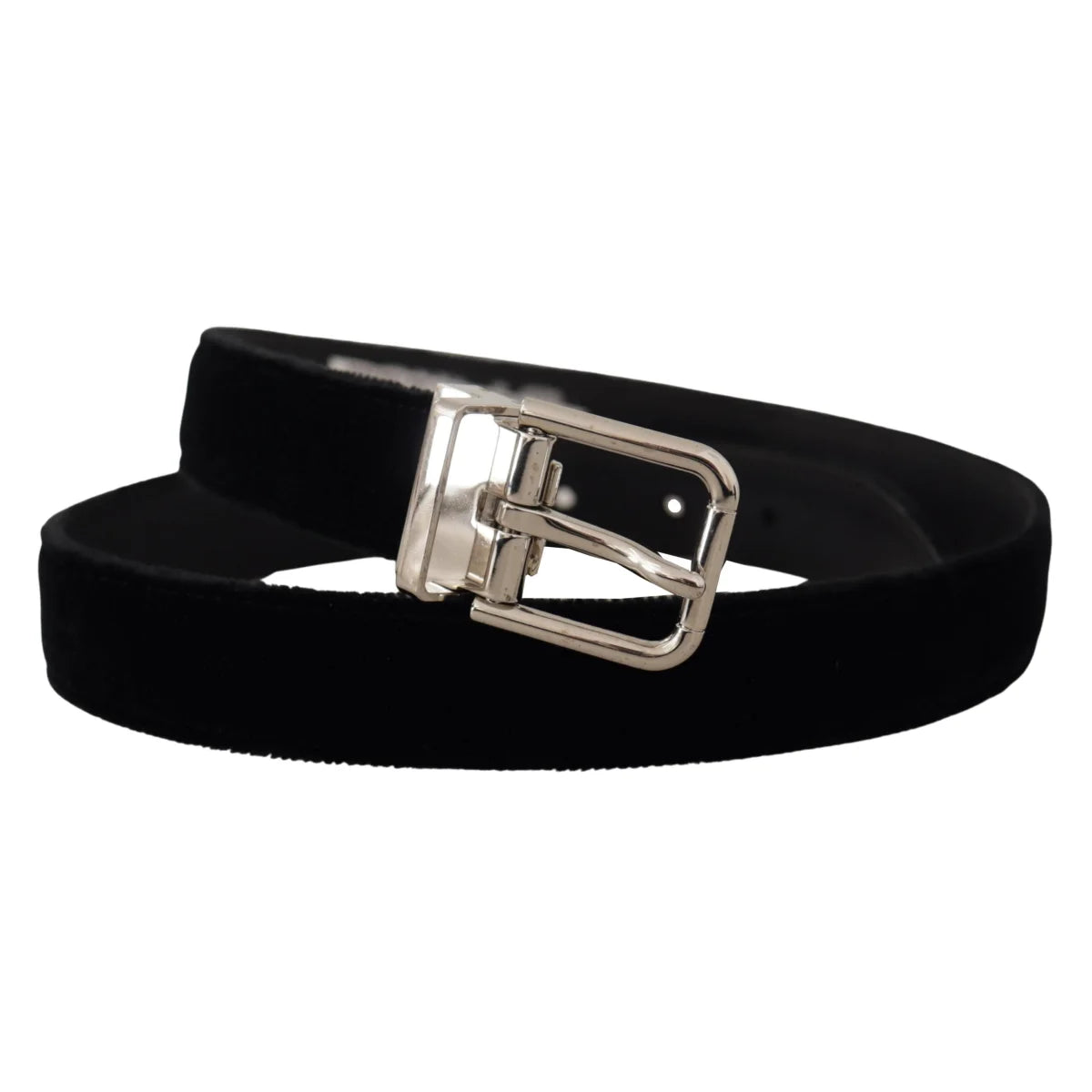 Stunning Dolce Gabbana Grosgrain Leather Belt with Silver Tone Buckle &
