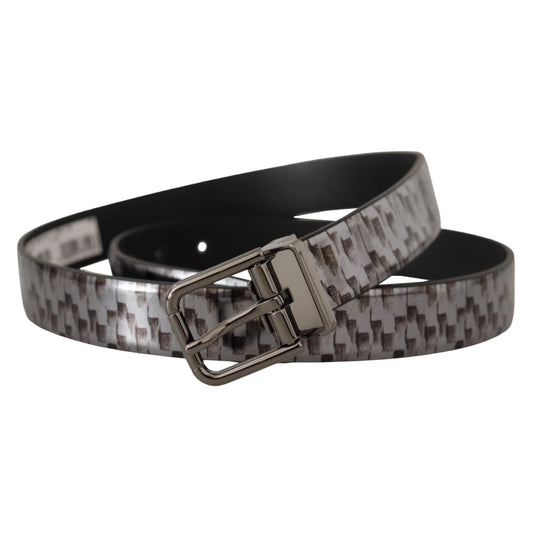 Stunning Dolce & Gabbana Leather Belt with Metal Buckle