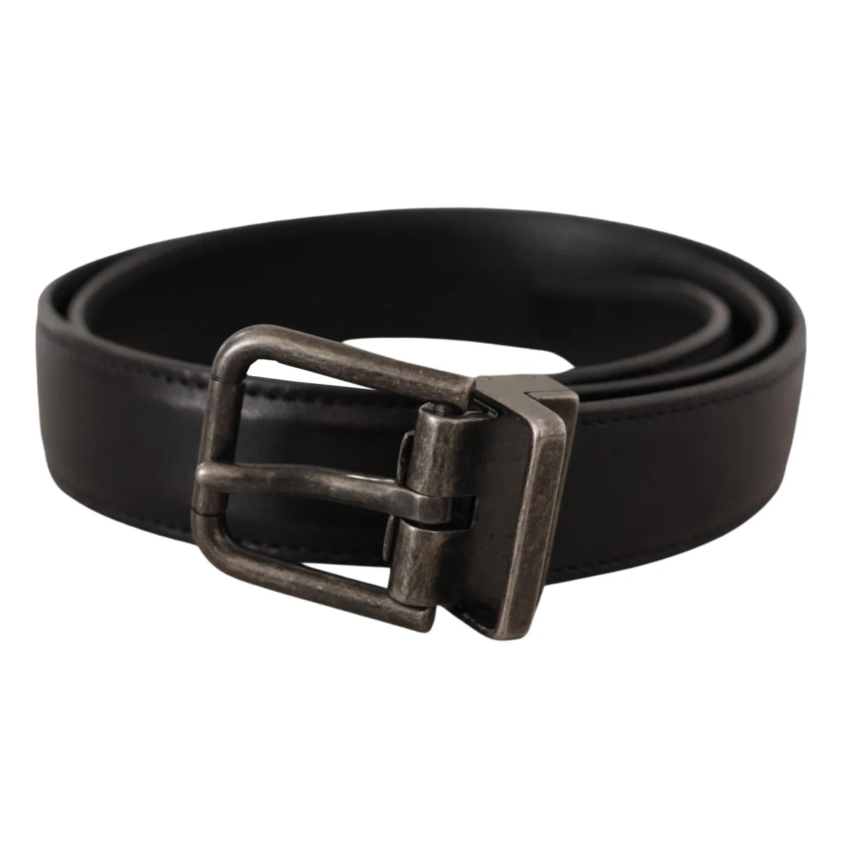 Stunning Dolce Gabbana Leather Belt with Metal Buckle Closure Dress Style &