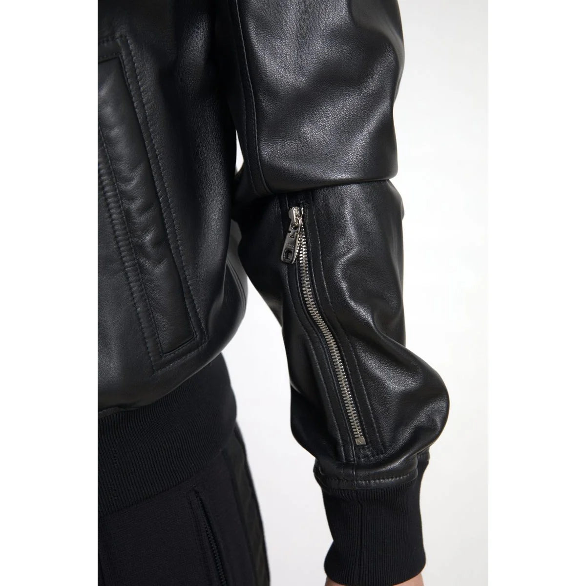 Stunning Dolce Gabbana Leather Bomber Lambskin Jacket &