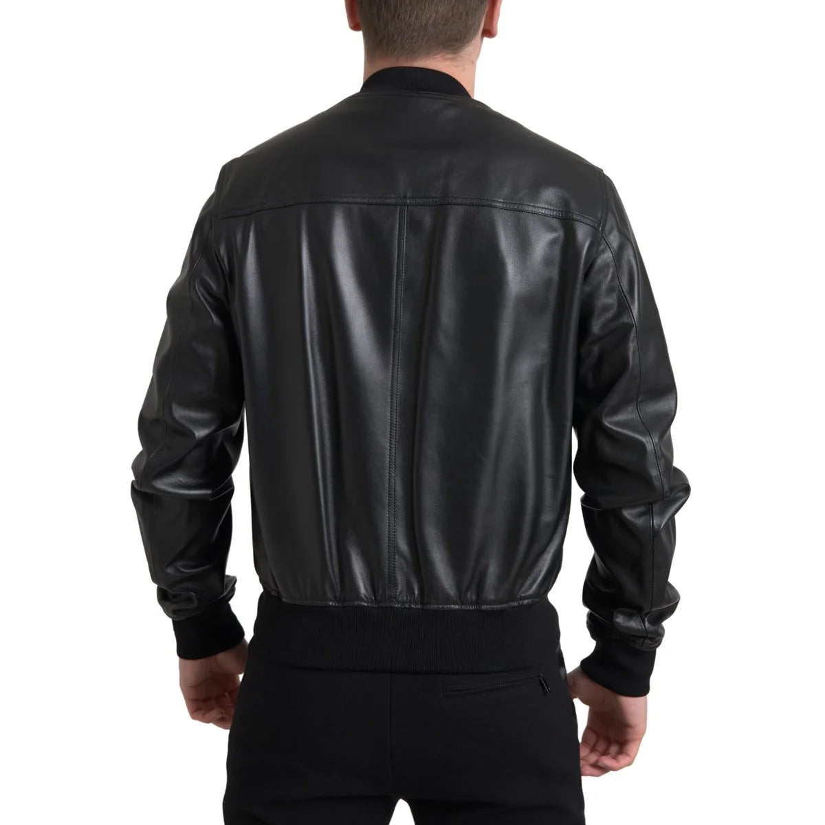 Stunning Dolce Gabbana Leather Bomber Lambskin Jacket &