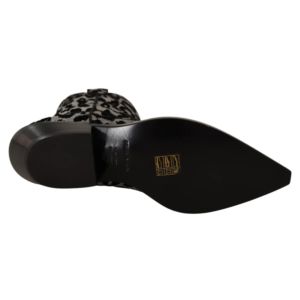 Stunning Dolce Gabbana Leopard Calf Boots Mid Chic Glamour &