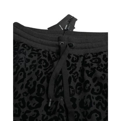 Stunning Dolce Gabbana Leopard Skinny Cotton Joggers &
