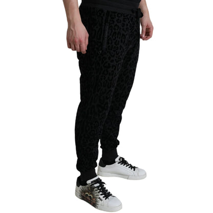 Stunning Dolce Gabbana Leopard Skinny Cotton Joggers &