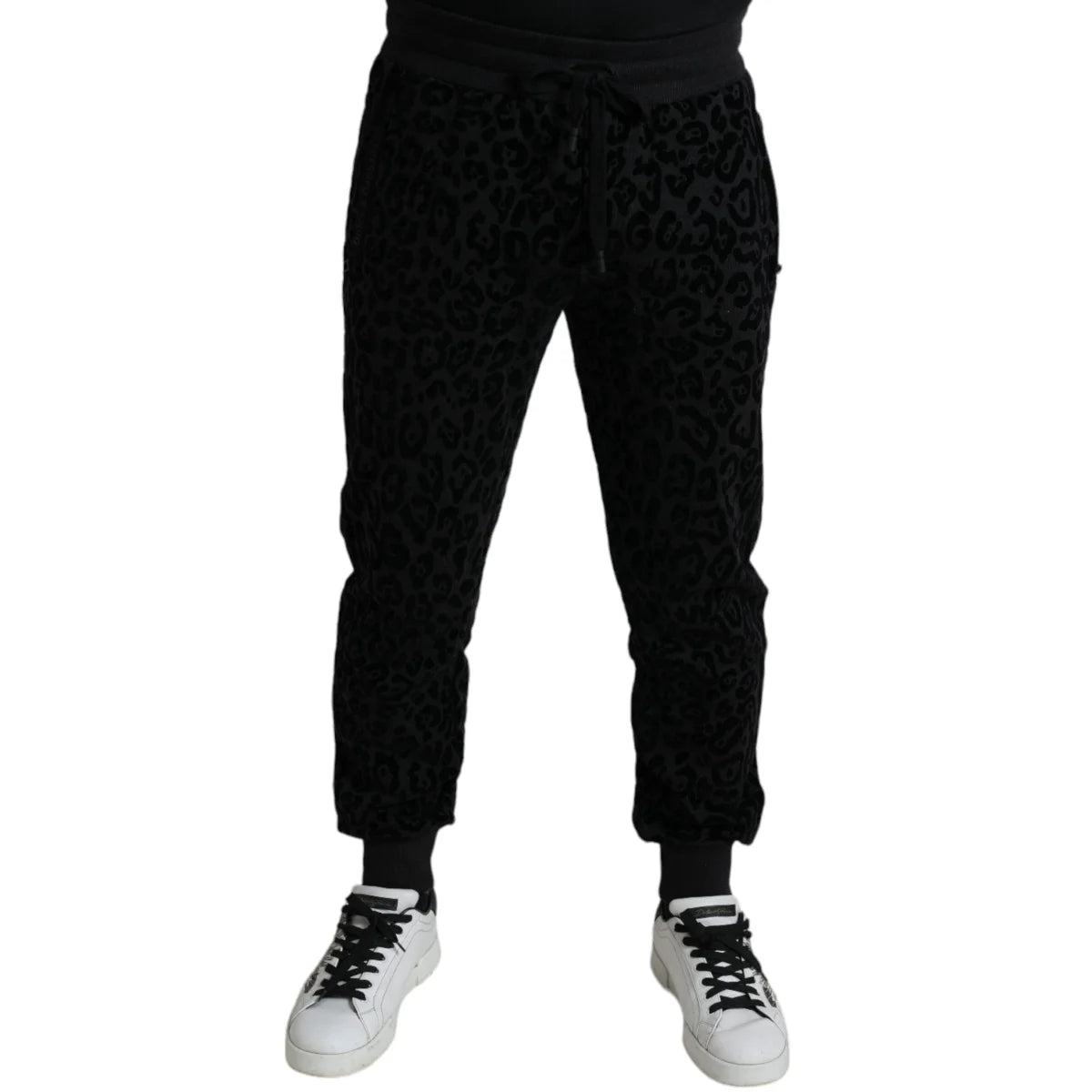 Stunning Dolce Gabbana Leopard Skinny Cotton Joggers &
