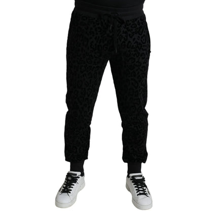 Stunning Dolce Gabbana Leopard Skinny Cotton Joggers &