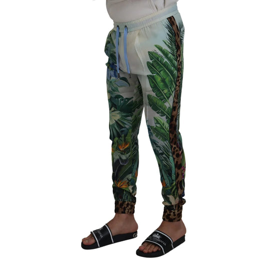 Stunning Dolce & Gabbana Mainline Pants with Iconic Logo Details