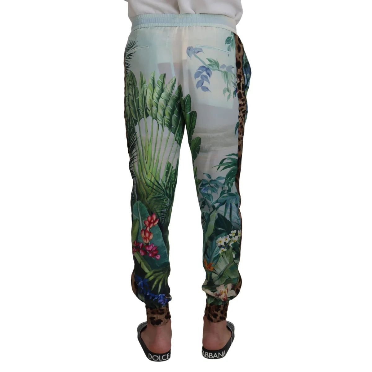 Stunning Dolce & Gabbana Mainline Pants with Iconic Logo Details