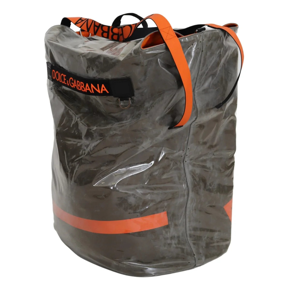 Stunning Dolce & Gabbana Men Large Fabric Green Tote Bag