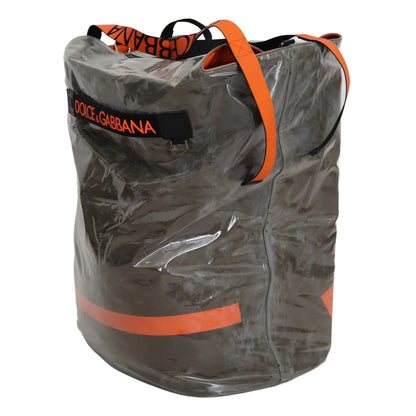 Stunning Dolce & Gabbana Men Large Fabric Green Tote Bag