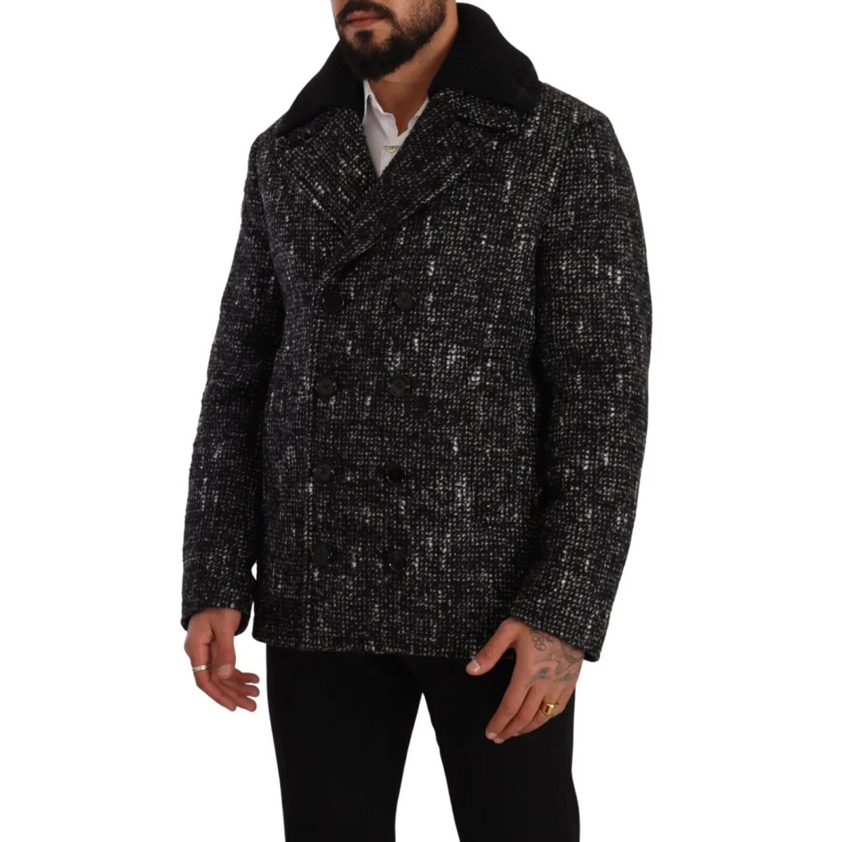 Stunning Dolce Gabbana Overcoat Wool Double Breasted Jacket &