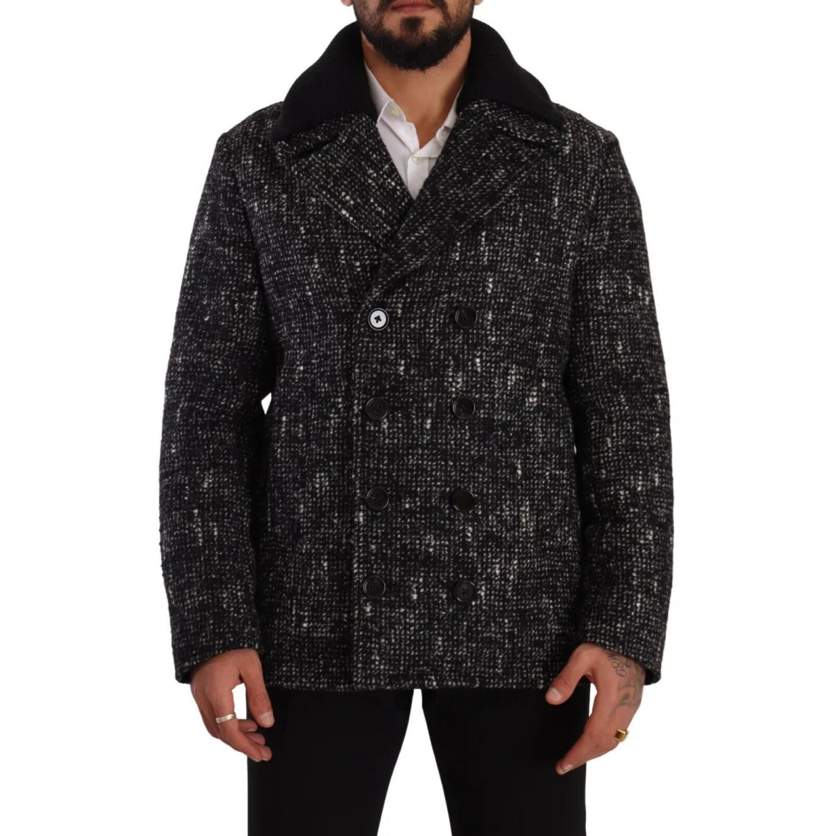 Stunning Dolce Gabbana Overcoat Wool Double Breasted Jacket &