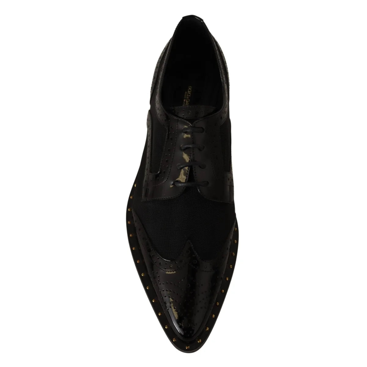Stunning Dolce Gabbana Oxford Flats with Gold Detailing &