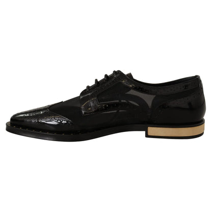 Stunning Dolce Gabbana Oxford Flats with Gold Detailing &