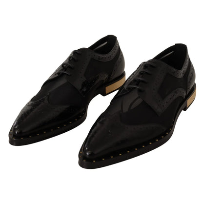 Stunning Dolce Gabbana Oxford Flats with Gold Detailing &