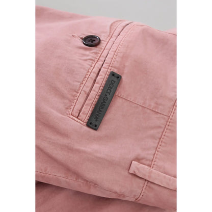 Stunning Dolce Gabbana Pink Chino Shorts With Signature Logo Details &