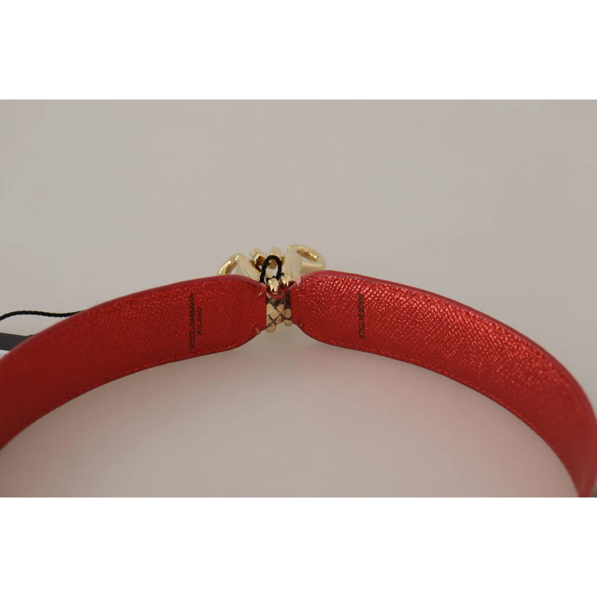 Stunning Dolce Gabbana Python Leather Bag Strap in Beige &