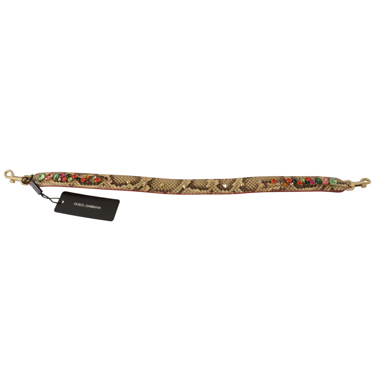 Stunning Dolce Gabbana Python Leather Bag Strap in Beige &