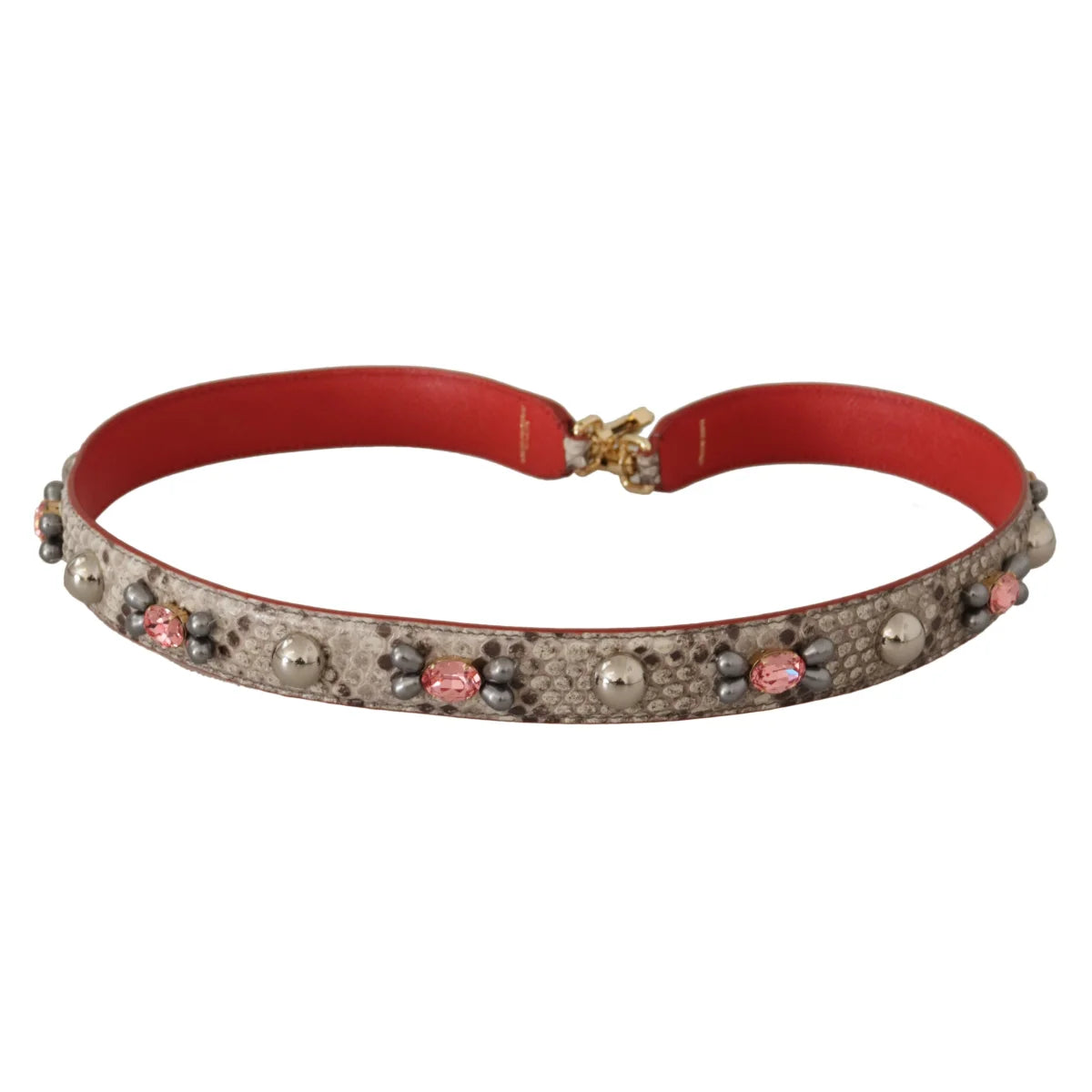 Stunning Dolce Gabbana Python Leather Bag Strap in Chic Beige &