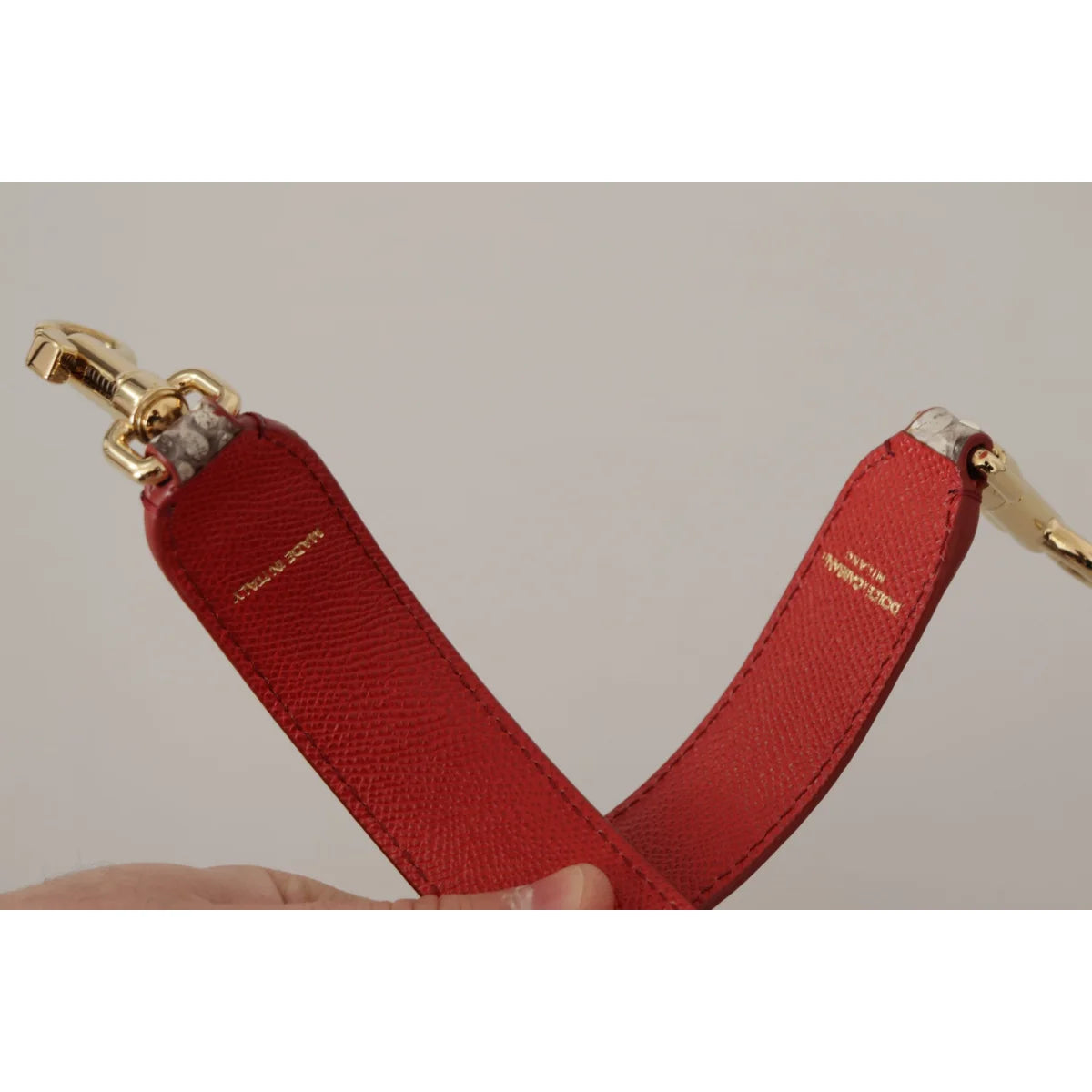 Stunning Dolce Gabbana Python Leather Bag Strap in Chic Beige &