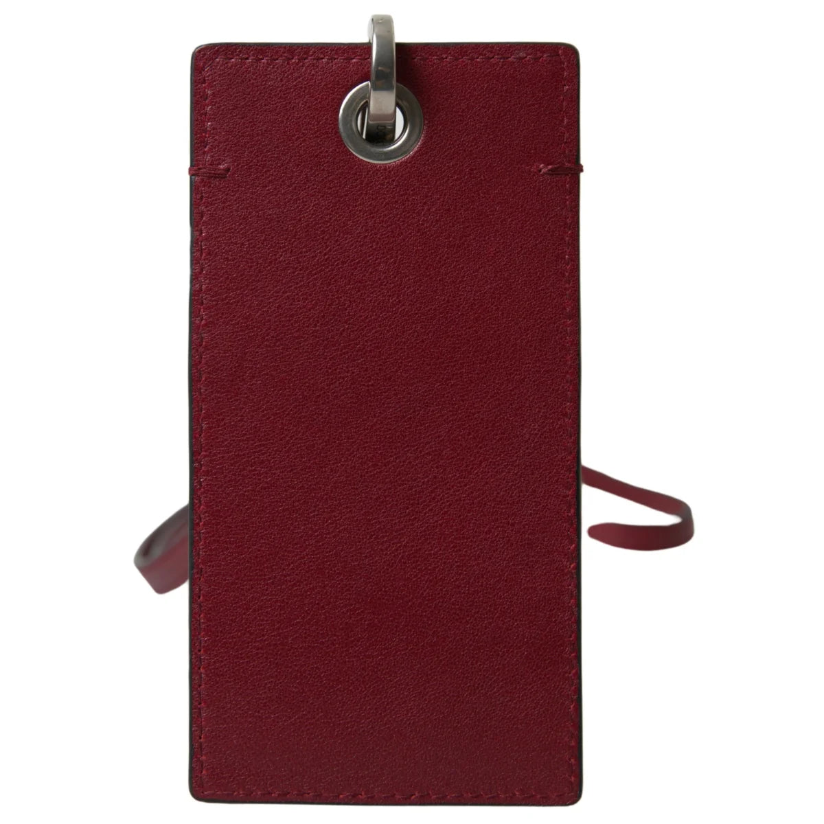 Stunning Dolce Gabbana Red Leather Cardholder With Lanyard &