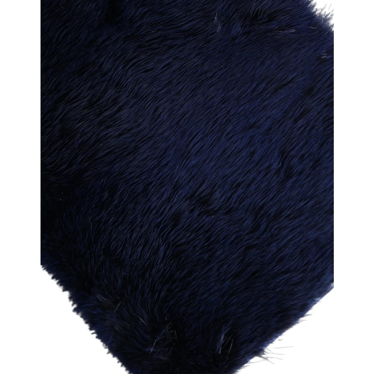 Stunning Dolce Gabbana Shoulder Bag in Mink Fur Dark Blue Glamour &