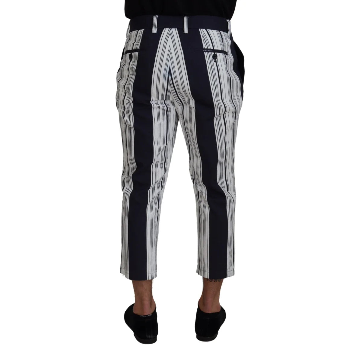 Stunning Dolce Gabbana Striped Cotton Pants MainLine Authentic 100% New Tags &