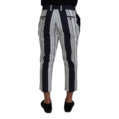 Stunning Dolce Gabbana Striped Cotton Pants MainLine Authentic 100% New Tags &