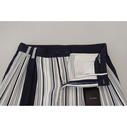 Stunning Dolce Gabbana Striped Cotton Pants MainLine Authentic 100% New Tags &