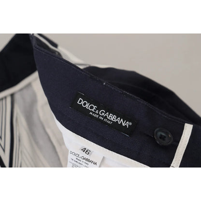 Stunning Dolce Gabbana Striped Cotton Pants MainLine Authentic 100% New Tags &
