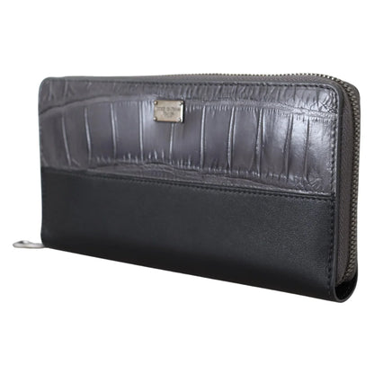 Stunning Dolce Gabbana Textured Leather Zip Around Wallet &