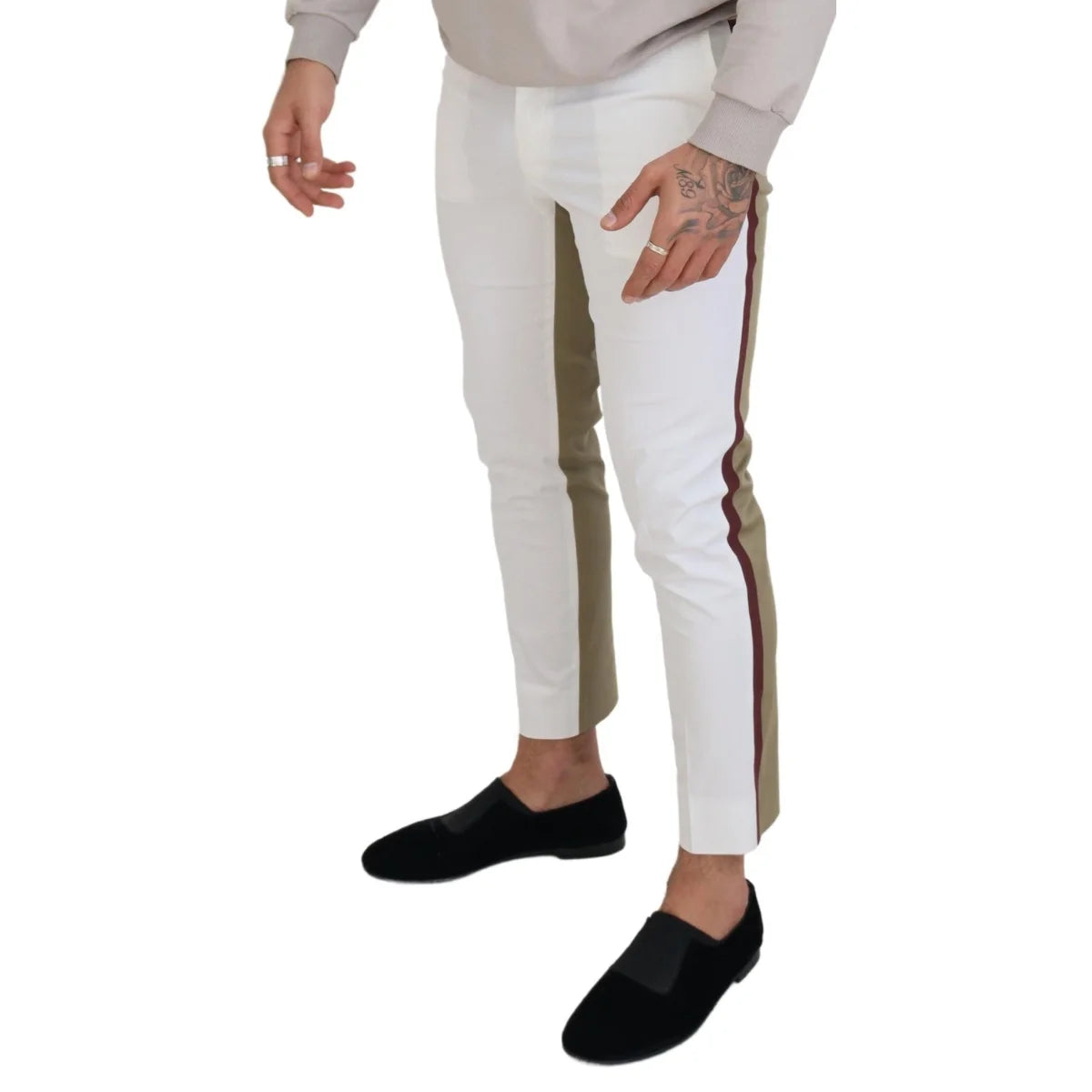 Stunning Dolce Gabbana Two Tone Dress Pants Exclusive MainLine Collection &