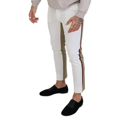 Stunning Dolce Gabbana Two Tone Dress Pants Exclusive MainLine Collection &