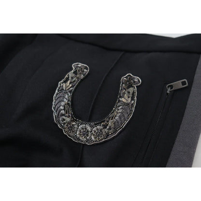 Stunning Dolce Gabbana Virgin Wool Jogger Pants Italian Style &
