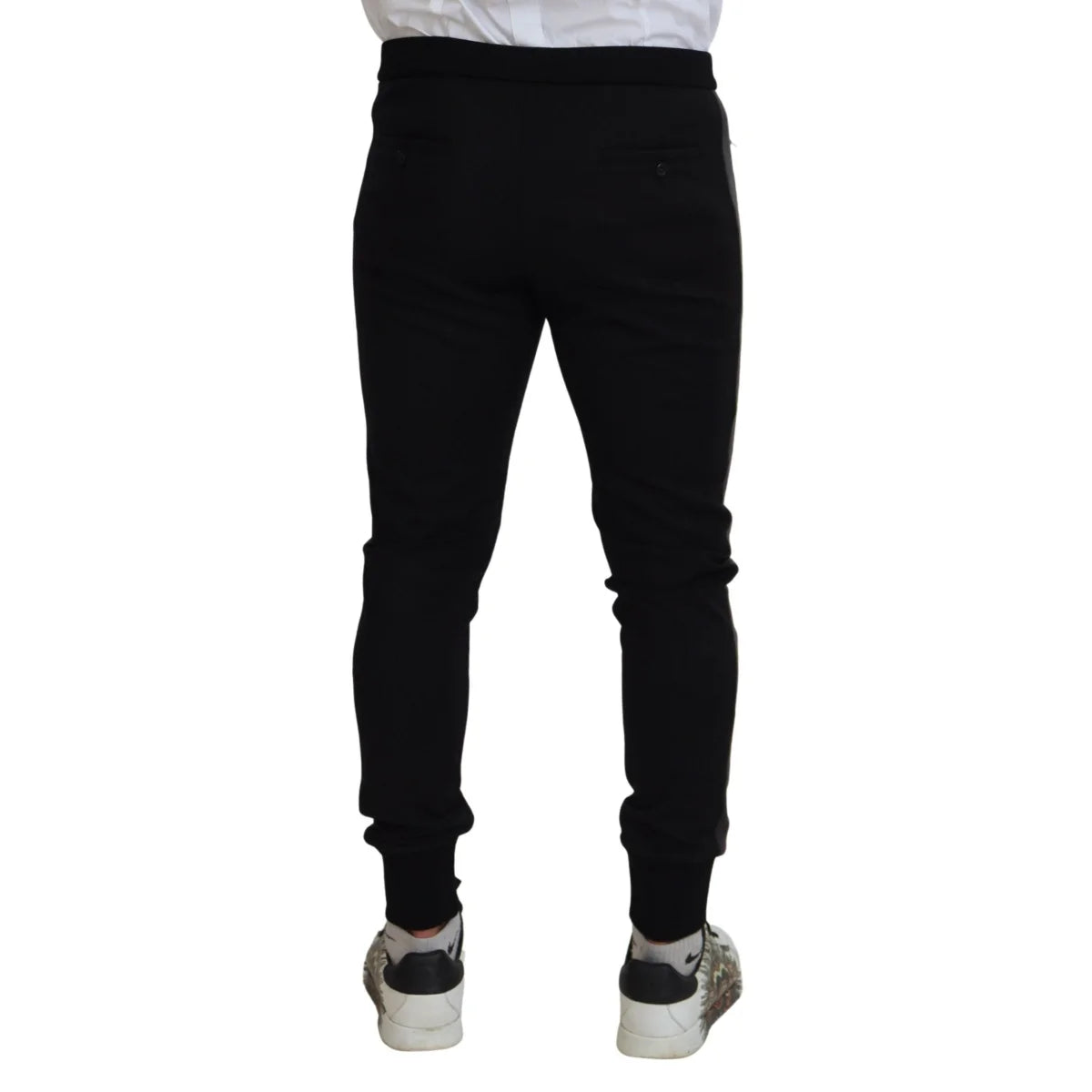 Stunning Dolce Gabbana Virgin Wool Jogger Pants Italian Style &