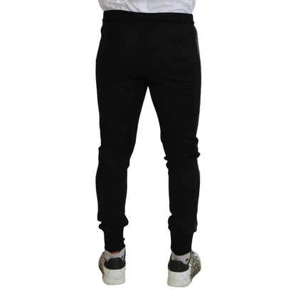 Stunning Dolce Gabbana Virgin Wool Jogger Pants Italian Style &