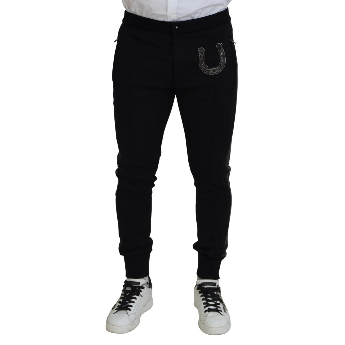 Stunning Dolce Gabbana Virgin Wool Jogger Pants Italian Style &