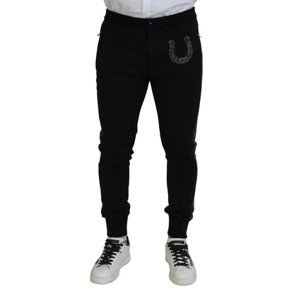 Stunning Dolce Gabbana Virgin Wool Jogger Pants Italian Style &