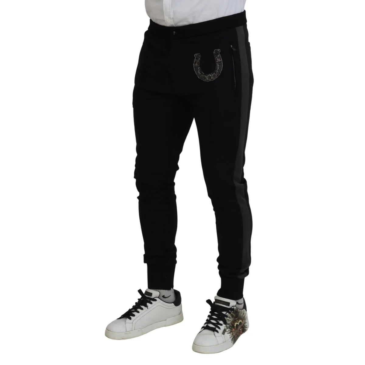 Stunning Dolce Gabbana Virgin Wool Jogger Pants Italian Style &