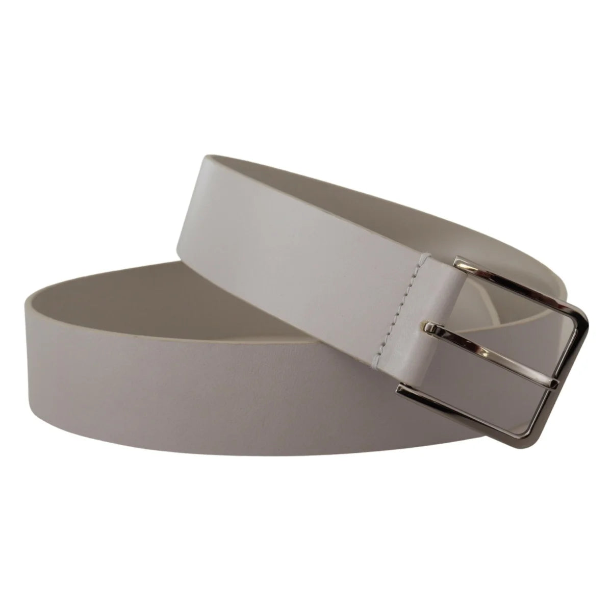 Stunning Dolce Gabbana Vitello Leather Dress Belt with Silver Buckle &