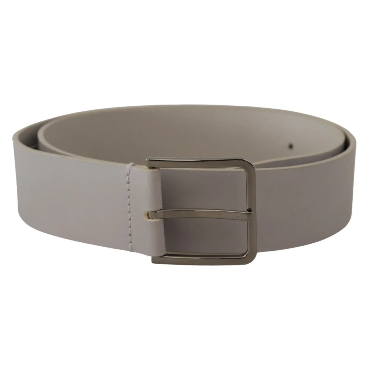 Stunning Dolce Gabbana Vitello Leather Dress Belt with Silver Buckle &