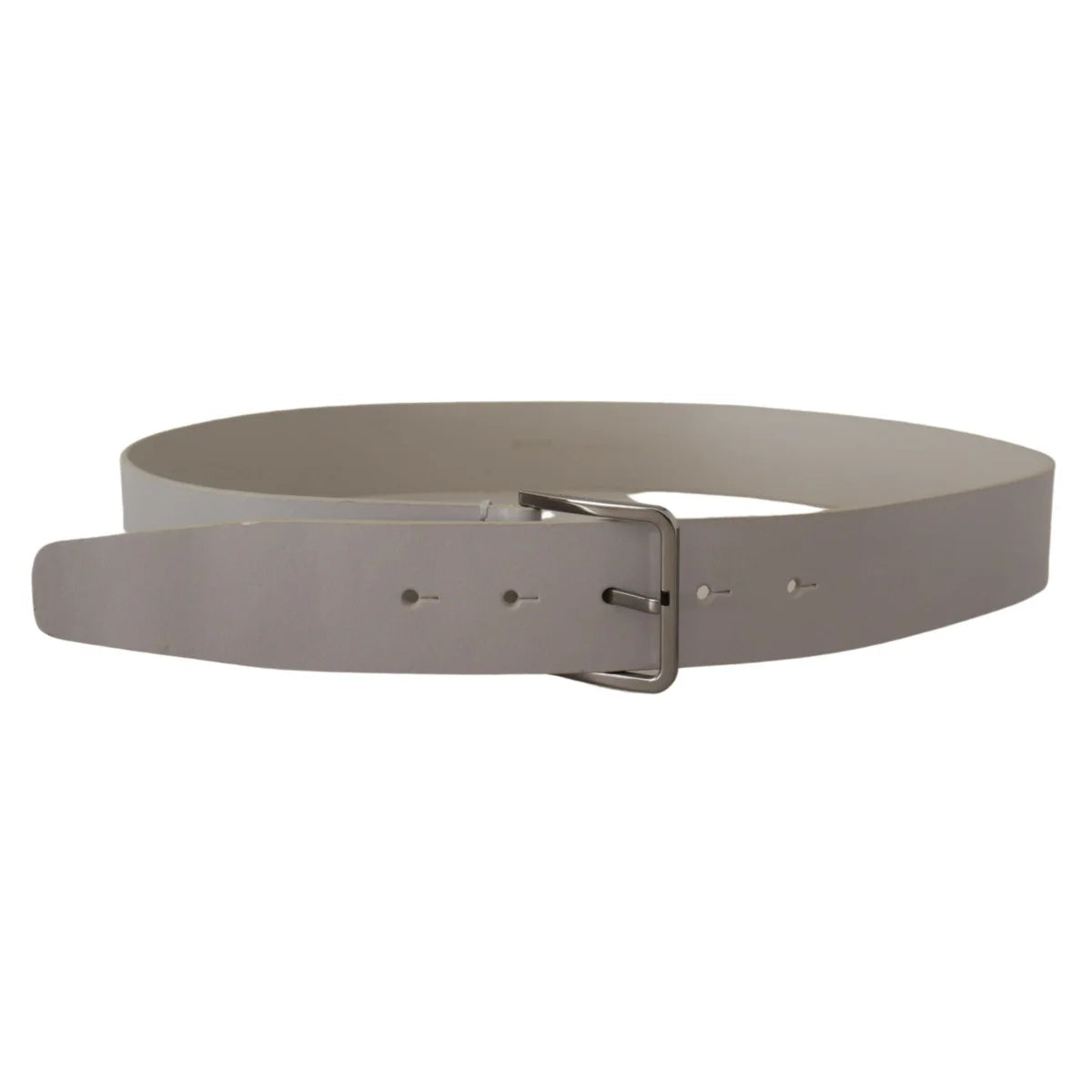 Stunning Dolce Gabbana Vitello Leather Dress Belt with Silver Buckle &