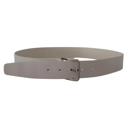 Stunning Dolce Gabbana Vitello Leather Dress Belt with Silver Buckle &