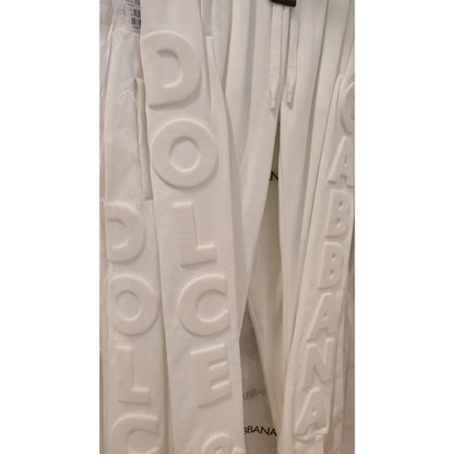 Stunning Dolce Gabbana White Hot Dress Sweatpants &