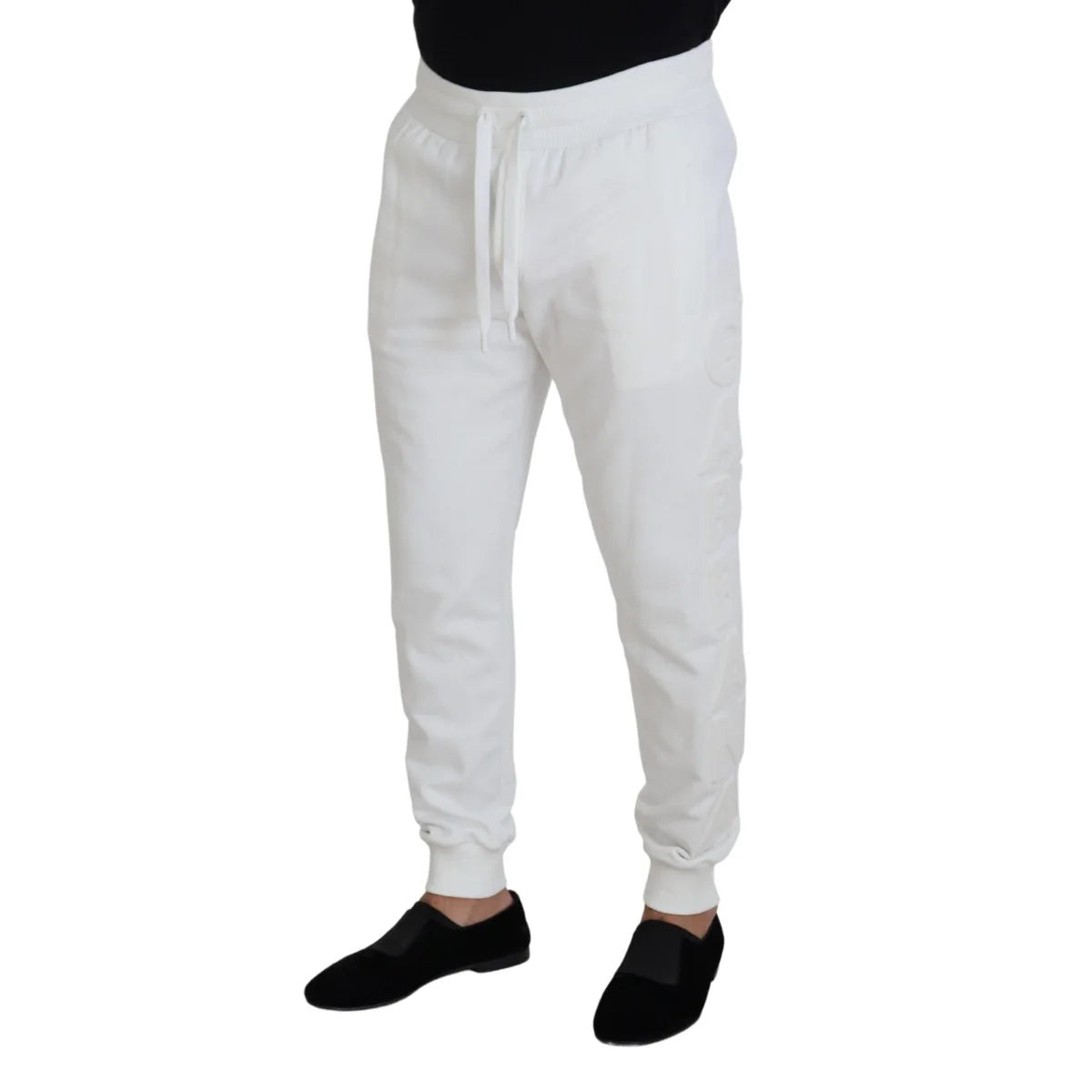 Stunning Dolce Gabbana White Hot Dress Sweatpants &
